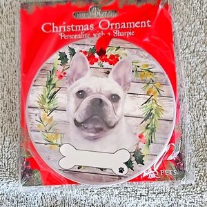 The cutest French Bulldog Christmas ornament ever - NWT